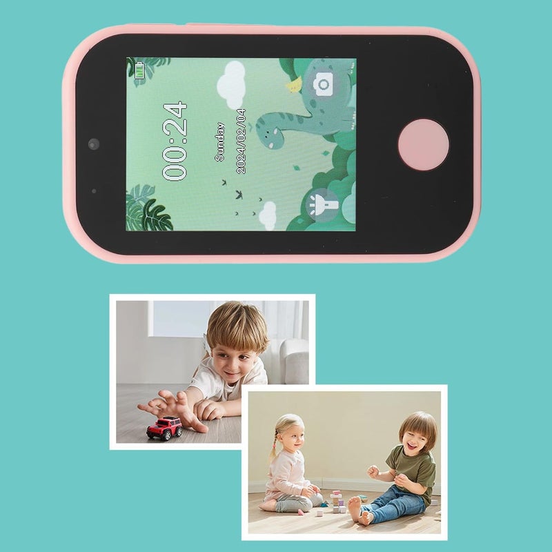 Sanpyl Kids Camera Digital Camera for 3-8 Year Old Girls Boys, 1080P Music Player Puzzle Games Children Phone with Selfie Camera (Pink) - Image 5